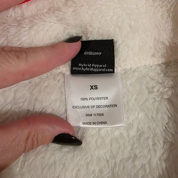 Mickey Mouse Patched Fleece Pullover Sz XS - Picture 5 of 7